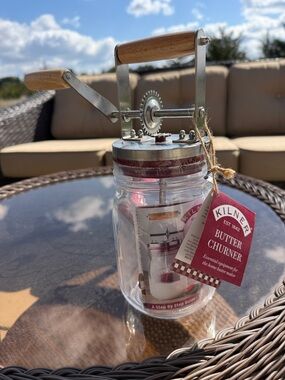 KILNER Glass Butter Churner Jar 1L - New With Tags Artisan DIY